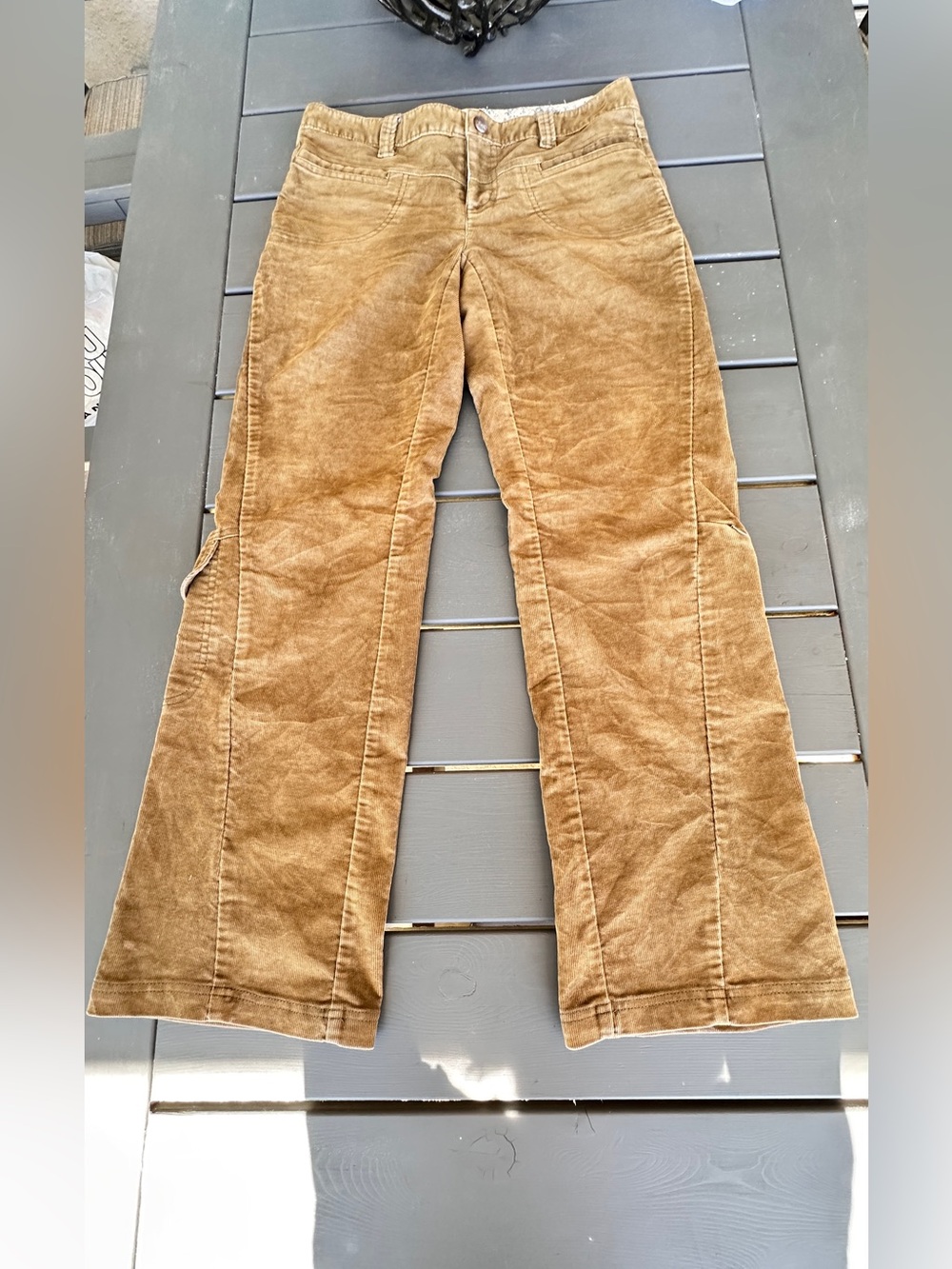 Athleta Brown Corduroy Flare Pants Size 8